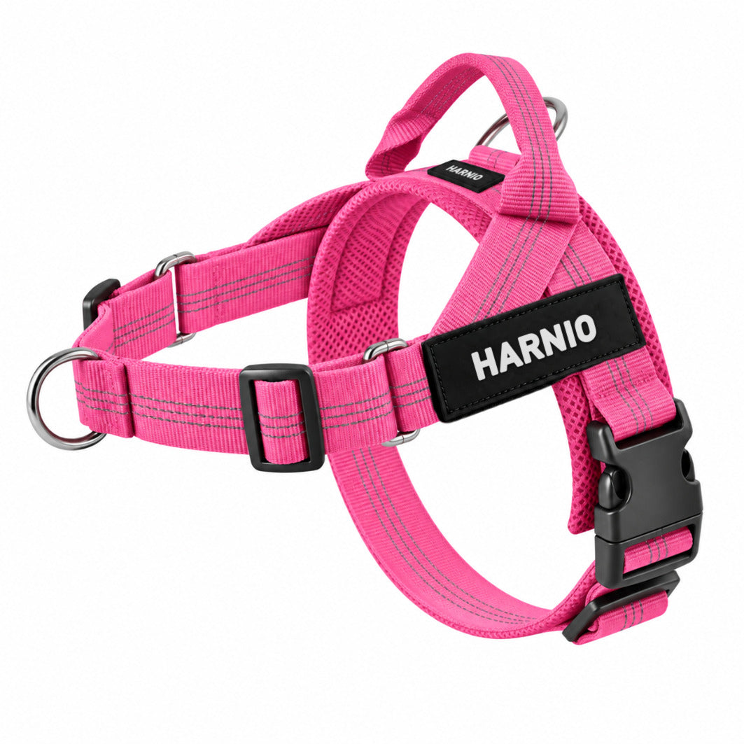 Harnais anti-traction Harnio rose
